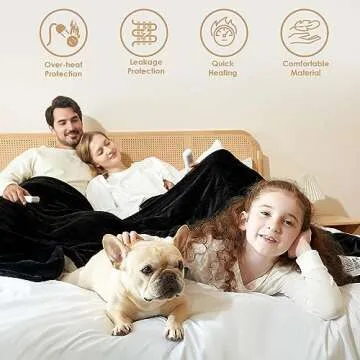 EHEYCIGA Heated Blanket with 9 Heating Levels