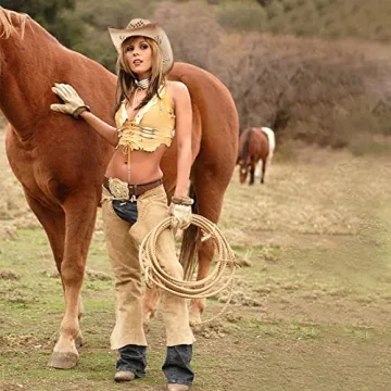 Stylish Straw Cowboy and Cowgirl Hat for Summer Fun