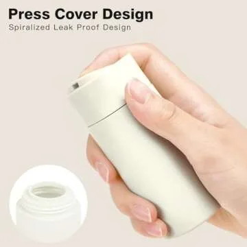 Travel Bottles for Toiletries, 5 Pack Travel Size Containers, TSA Approved Leak Proof Refillable Por...