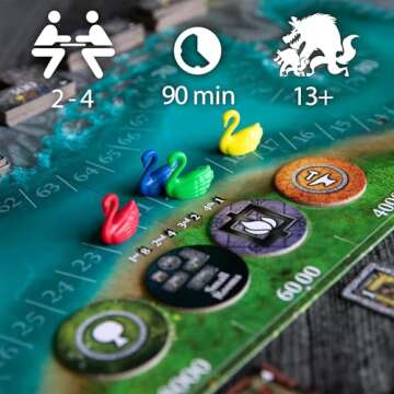 Castles of Mad King Ludwig 2nd Edition - Beautiful Award-Winning Family Strategy Board Game for Fami...