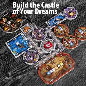 Castles of Mad King Ludwig 2nd Edition - Beautiful Award-Winning Family Strategy Board Game for Families, Adults, Kids - from The Creators of One Night Ultimate Werewolf - Build Neuschwanstein Castle