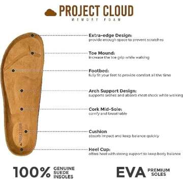 Project Cloud Women’s Suede Clogs - Comfort & Style Together