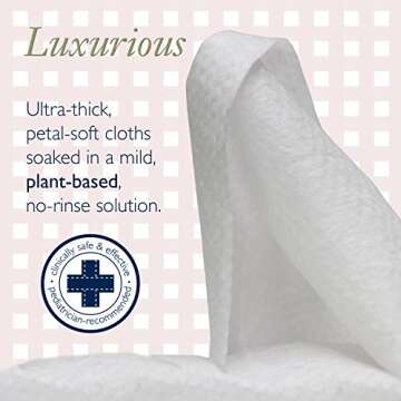 Noodle & Boo Ultimate Baby Body And Face Cleansing Cloths, Crème Douce 72 Count (Pack Of 1)
