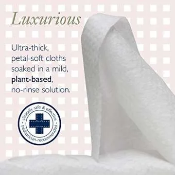 Noodle & Boo Ultimate Baby Body And Face Cleansing Cloths, Crème Douce 72 Count (Pack Of 1)