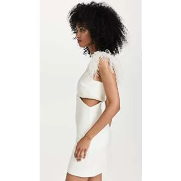 LIKELY Women's Mini Taliah Dress, White, 4