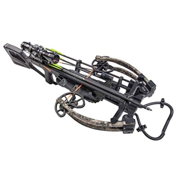 BearX Intense Ready to Shoot Crossbow Package with Scope, Quiver, Bolts, Cocking Rope, and Wax, Strata Finish, One Size (AC03A2AA185), 1 Count