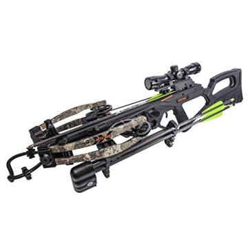 BearX Intense Ready to Shoot Crossbow Package with Scope, Quiver, Bolts, Cocking Rope, and Wax, Strata Finish, One Size (AC03A2AA185), 1 Count