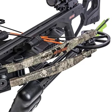 BearX Intense Ready to Shoot Crossbow Package with Scope, Quiver, Bolts, Cocking Rope, and Wax, Strata Finish, One Size (AC03A2AA185), 1 Count