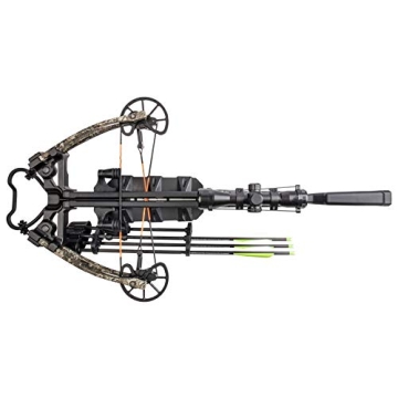 BearX Intense Ready to Shoot Crossbow Package with Scope, Quiver, Bolts, Cocking Rope, and Wax, Strata Finish, One Size (AC03A2AA185), 1 Count