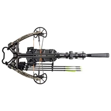 BearX Intense Ready to Shoot Crossbow Package with Scope, Quiver, Bolts, Cocking Rope, and Wax, Strata Finish, One Size (AC03A2AA185), 1 Count