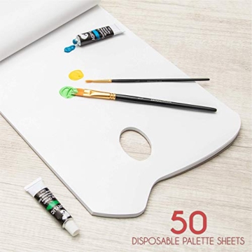 Zenacolor Paper Palette Pad for Easy Clean-Up