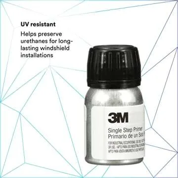 3M Single Step Primer, 08682, Black Color, One-Part Urethane, UV Resistant, 30 mL/1.01 fl oz