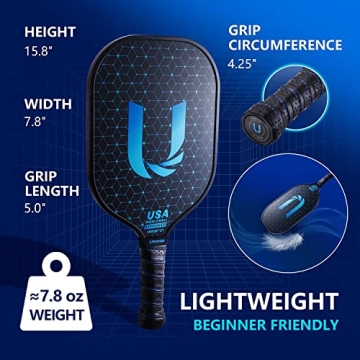 High-Quality Uteeqe Pickleball Paddles Set of 2 with Accessories