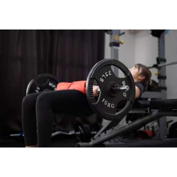 Hacuba Fitness 1 Inch Barbell Clamps – Quick Release Weight Clips for Workouts