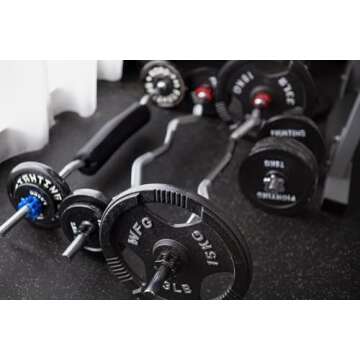 Hacuba 1 Inch Barbell Clamps for Secure Workouts