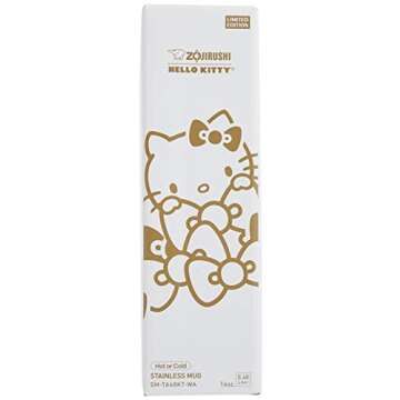 Zojirushi SM-TA48KTWA Stainless Steel Vacuum Insulated Mug, 16-Ounce, Hello Kitty White