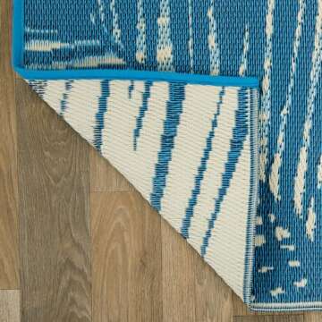 Rugshop Tropical Floral Outdoor Rug - Waterproof & Stylish