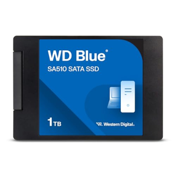 Western Digital 1TB WD Blue SA510 SATA Internal Solid State Drive SSD - SATA III 6 Gb/s, 2.5"/7mm, U...