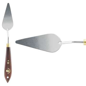 Creative Mark Stainless Steel Palette Knife Painting Tools - Paint Palette with Wooden Handle - Vari...