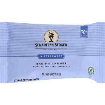 Scharffen Berger Bittersweet Chocolate Baking Chunks, 6 oz