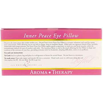 DreamTime Inner Peace Eye Pillow, Cranberry Velvet