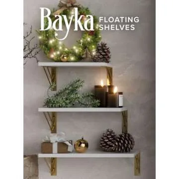 Stylish BAYKA Floating Wall Shelves for Decor and Storage