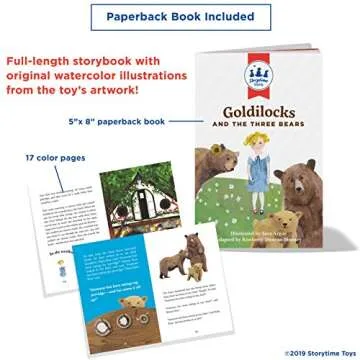 Goldilocks 3D Puzzle Book and Toy Set - 3 in 1 Fun