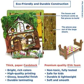 Goldilocks 3D Puzzle Book and Toy Set - 3 in 1 Fun