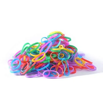 Youxuan Kids No Damage Colored Hair Bands 1000 Count