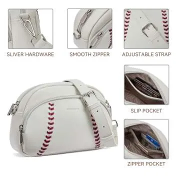 Unique BOSTANTEN Crossbody Purse for Women with Adjustable Strap