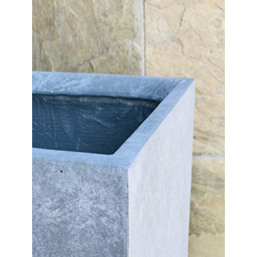 Kante Stylish Concrete Planters Set of 3 - Drainage Included