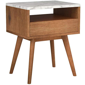 Nathan James Mid-Century Accent Side Table with Drawer