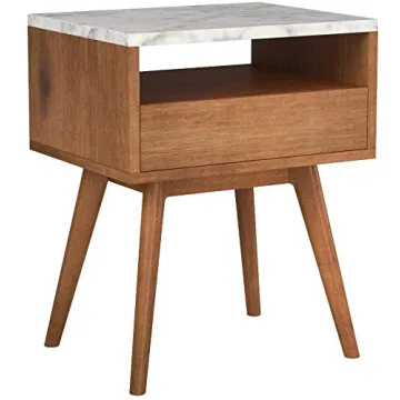 Nathan James Mid-Century Accent Side Table with Drawer