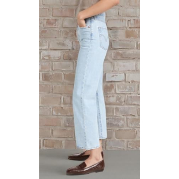 Shop Levi's Premium Ribcage Straight Ankle Jeans