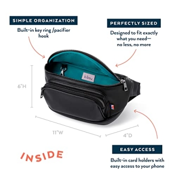 Kibou Vegan Fanny Pack Diaper Bag for Stylish Parents