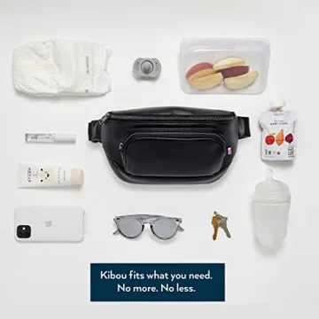 Kibou Vegan Fanny Pack Diaper Bag for Stylish Parents