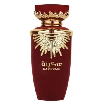 Lattafa Sakeena Eau De Parfum Spray 3.4 Ounce - Unisex, Long-Lasting Fruity Floral Scent