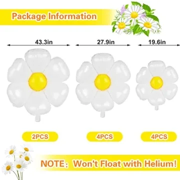 Vibrant Palksky Daisy Balloons for All Occasions Decorations