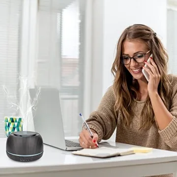 Compact Aroma Essential Oil Diffuser with Remote Control