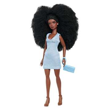Naturalistas 11-inch Liya Fashion Doll and Accessories with 4C Textured Hair and Deep Brown Skin Ton...