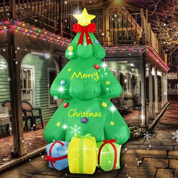 9FT Christmas Giant Inflatable LED Decorations for Holiday Cheer