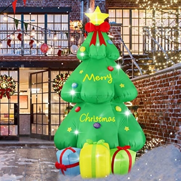 9FT Christmas Giant Inflatable LED Decorations for Holiday Cheer