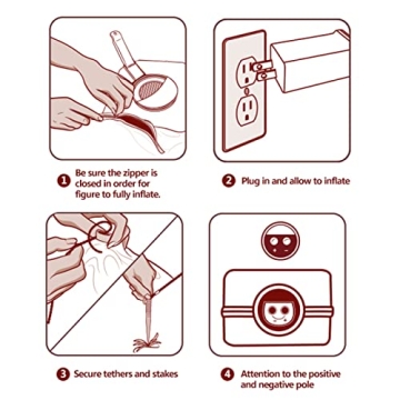 9FT Christmas Giant Inflatable LED Decorations for Holiday Cheer