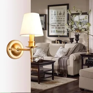 KEFA Brass Wall Sconces - Wireless Rechargeable Lighting