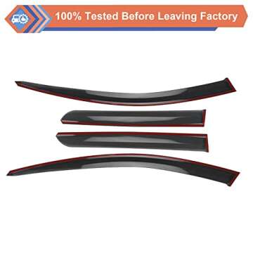 ZONFANT Window Rain Guards, Side Window Deflectors, Sun Visor Rain Vent Window Guards (4 Pcs) Compatible with KIA Vehicle 2023 2024 2025 Sportage