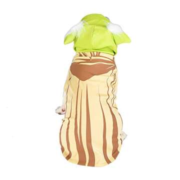 Star Wars for Pets Yoda Costume for Dogs, Extra Large (XL) | Hooded and Comfortable Green Yoda Dog Costumes | Dog Halloween Star Wars Dog Costume for Large Dogs | See Sizing Chart for More Info