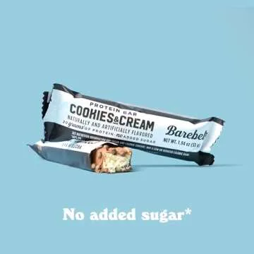 BAREBELLS Protein Bars Variety Pack - 16 Count, 1.9oz Bars - Protein Snacks with 20g of High Protein - Chocolate Protein Bar with 1g of Total Sugars