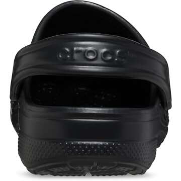 Crocs Unisex-Adult Baya Clogs, Black, 6 Women/4 Men