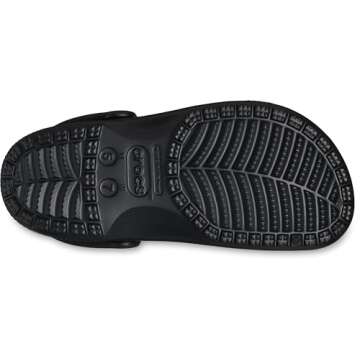 Crocs Unisex-Adult Baya Clogs, Black, 6 Women/4 Men