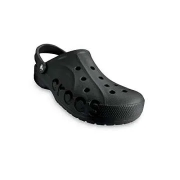 Crocs Unisex-Adult Baya Clogs, Black, 6 Women/4 Men